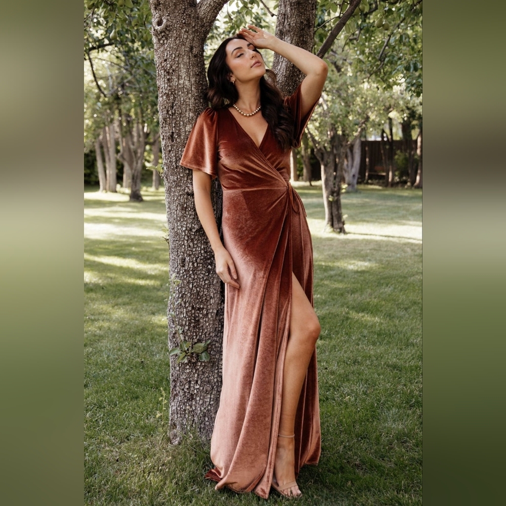 Baltic Born Velvet Wrap Dress